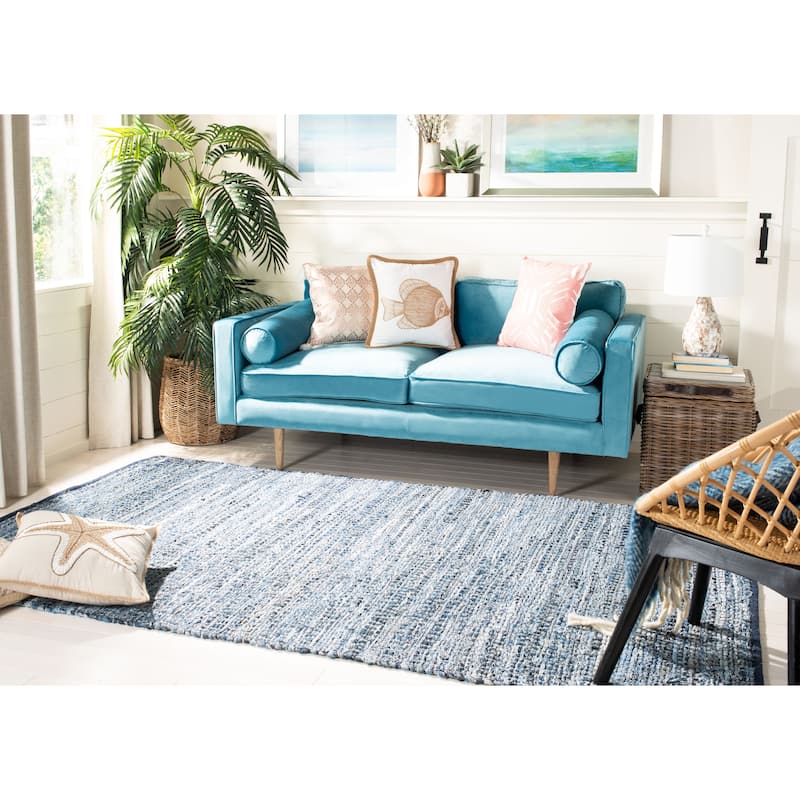 SAFAVIEH Handmade Montauk Leopold Stripe Casual Geometric Cotton Rug