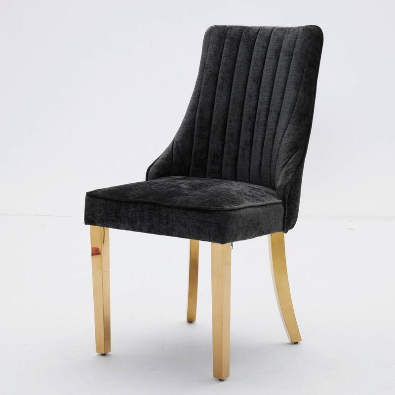 Rayon Cloth Flocking Chenille Dining Chairs