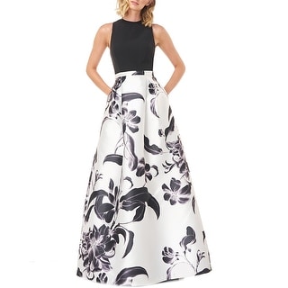 kay unger white dress