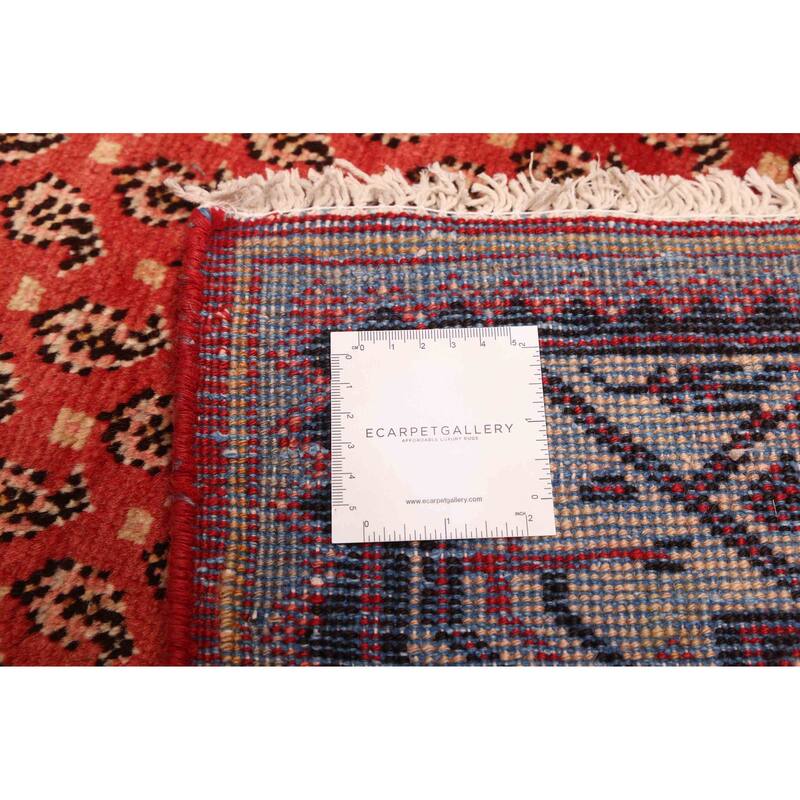 ECARPETGALLERY Hand-knotted Andelz Red Wool Rug - 3'6 x 10'1