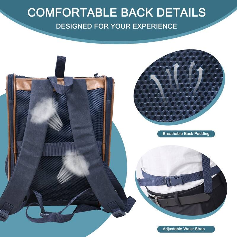 GOOPAWS Pet Carrier Backpack for Dogs and Cats, Hold Pets Up to 25 Lbs