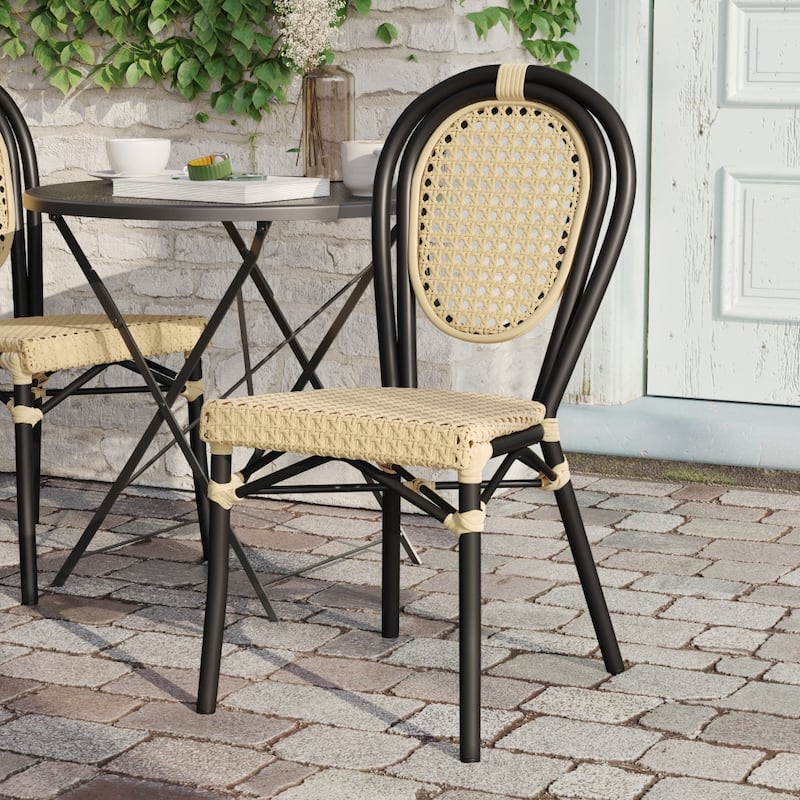 All-Weather Commercial Paris Chair with Metal Frame