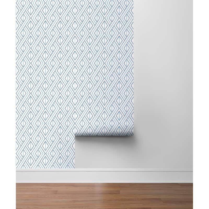 Luxe Haven Boho Grid Toile Peel and Stick Wallpaper