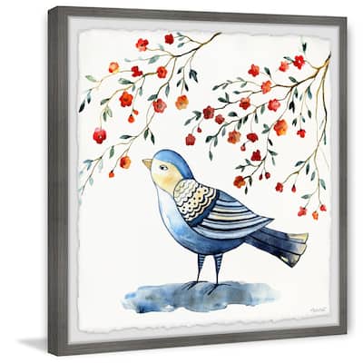 Bluebird Blossom Framed Print