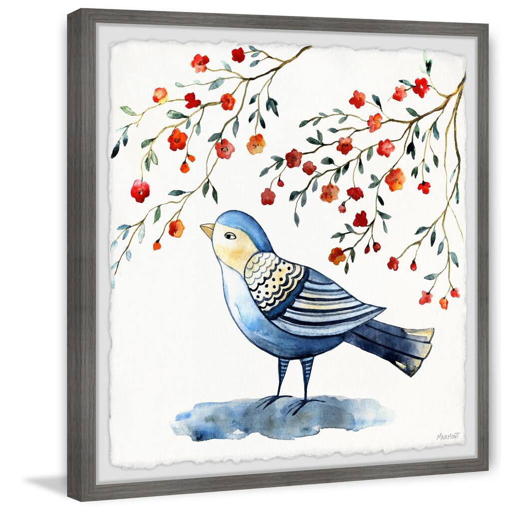 Bluebird Blossom Framed Print