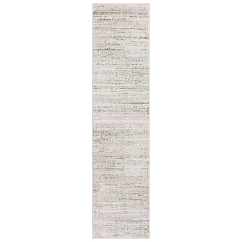 SAFAVIEH Prestige Mirtie Contemporary Rug - 2'3" x 8' Runner - Ivory/Light Green
