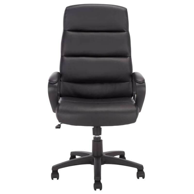 SEI Furniture Victoria Adjustable Desk Chair - 26"W x 26"D x 45"H - Black
