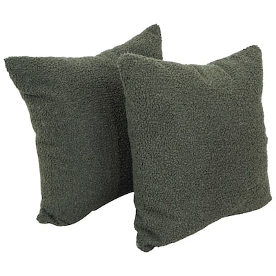 Blazing Needles 17-inch Square Throw Pillows (Set of 2)