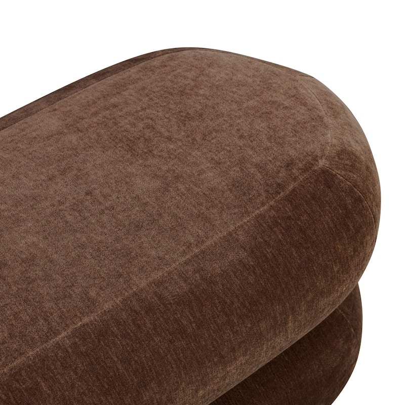 Poly & Bark Varde Bench in Froth White Boucle