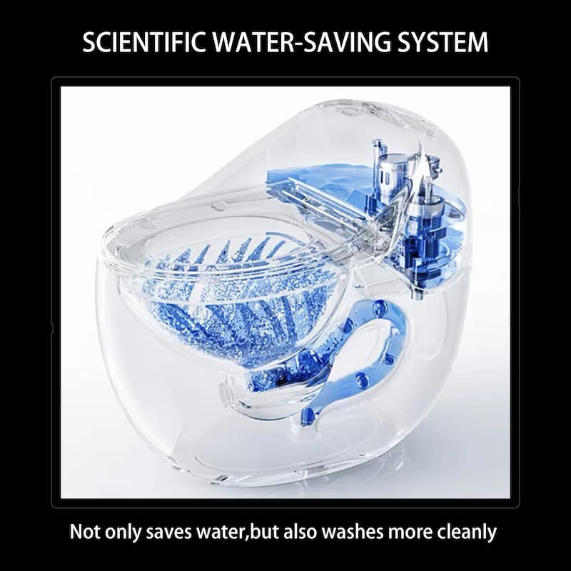 White Water Saving Ceramic One Piece Toilet with Seat