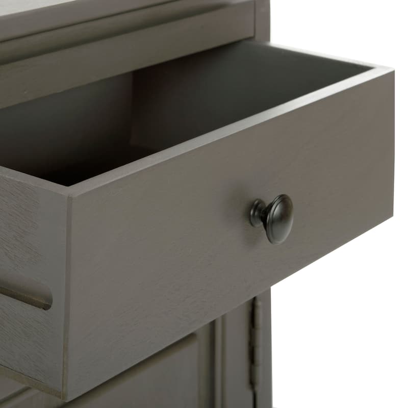 SAFAVIEH Jett Grey Storage Cabinet - 15.9" x 13.8" x 31.5"