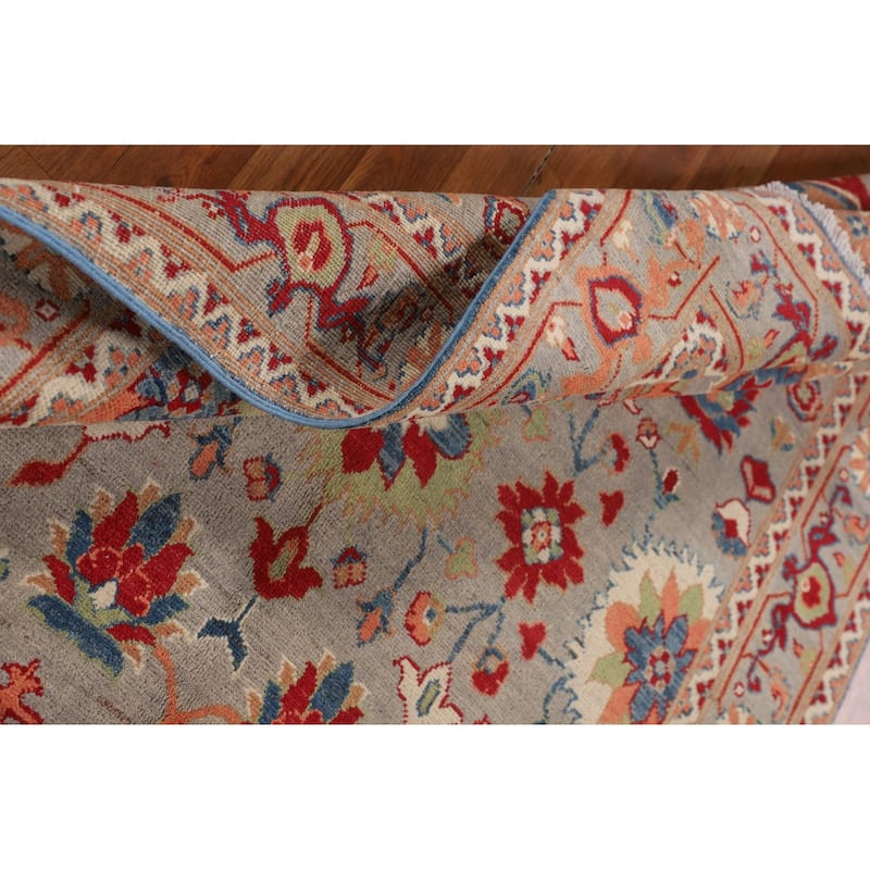 Grey Kazak Area Rug Hand-Knotted Traditional Wool Carpet - 4'10" x 6'6"