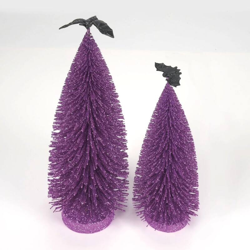Department 56 Village Halloween Gone Batty Trees Accessory - Set of 2 - 6014700