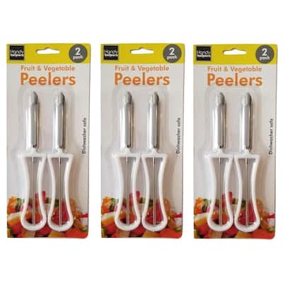 Handy Housewares 2 Piece Swivel Vegetable Peeler Set - Ideal for Apples, Carrots, Potatoes