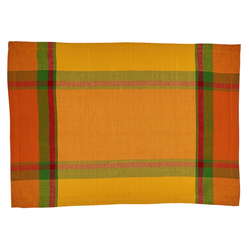 Table Mats With Banded Border Design (Set of 4)