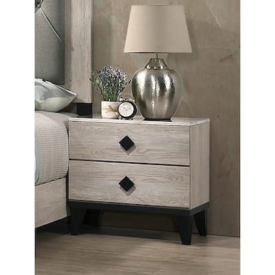 Modern Nightstand with 2 Drawers