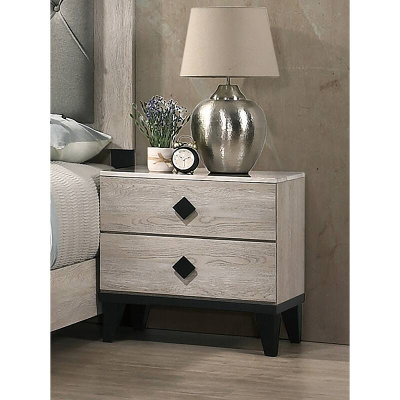 Smithson Nightstand With 2 Drawers Storage