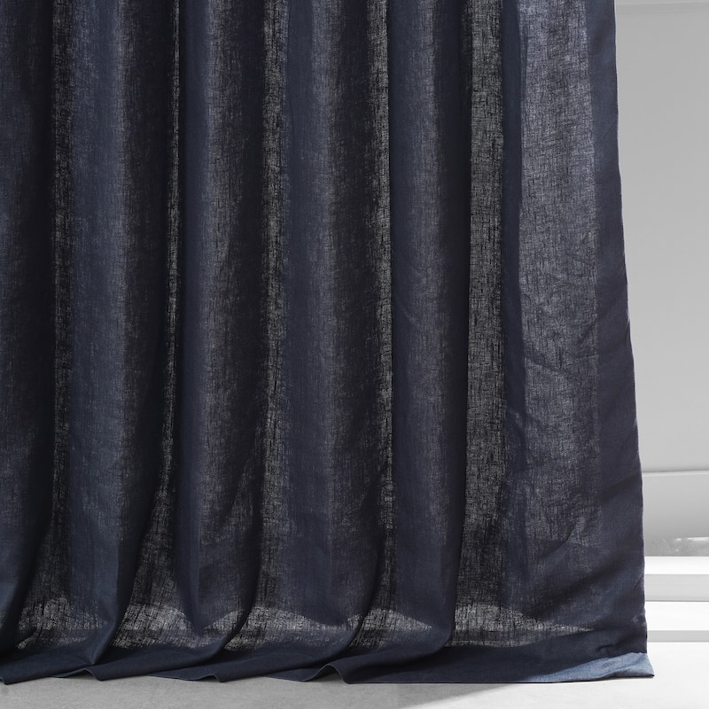 Exclusive Fabrics French Linen Lined Curtain Panel (1 Panel)