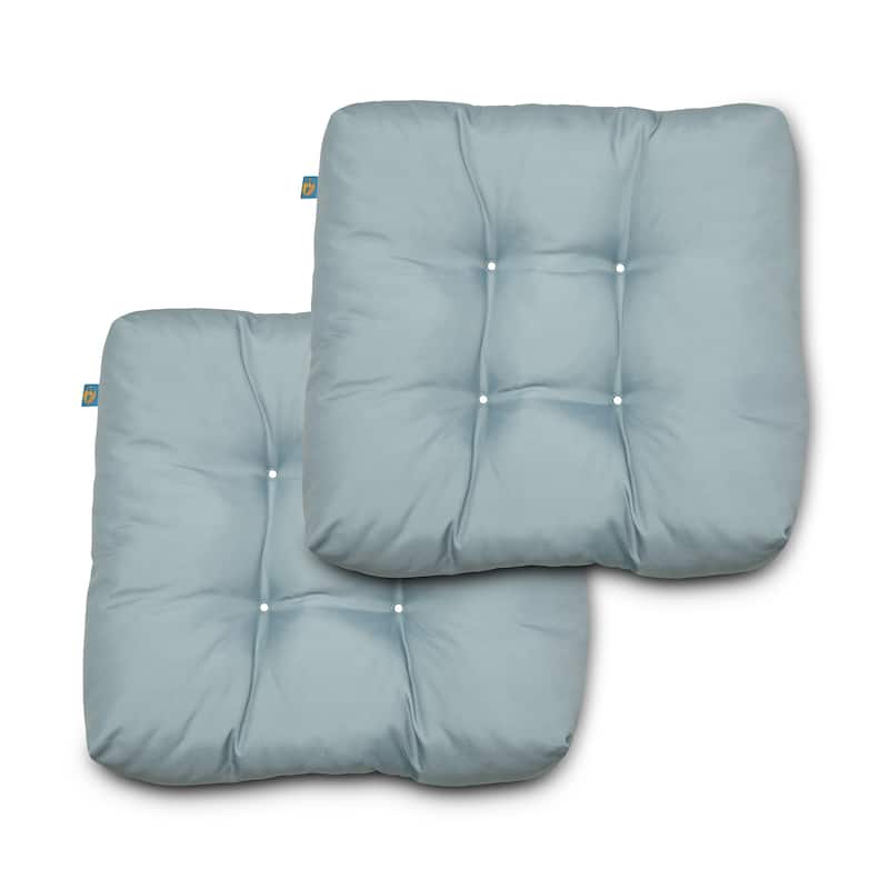 Duck Covers Indoor/ Outdoor Seat Cushions (Set of 2) - Gull Grey