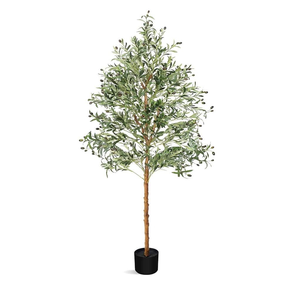 Artificial Olive Tree Indoor 7FT Home Decor Living Room - 83in