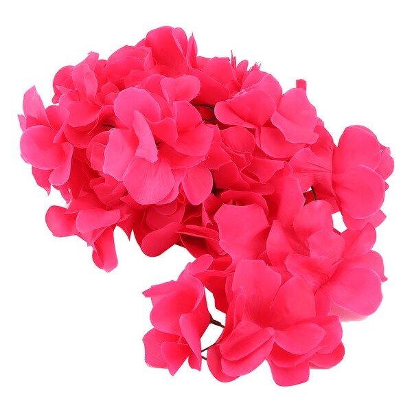 Home Window Hanging Ornament Artificial Flower Decor Vine Fuchsia 2.6M Length