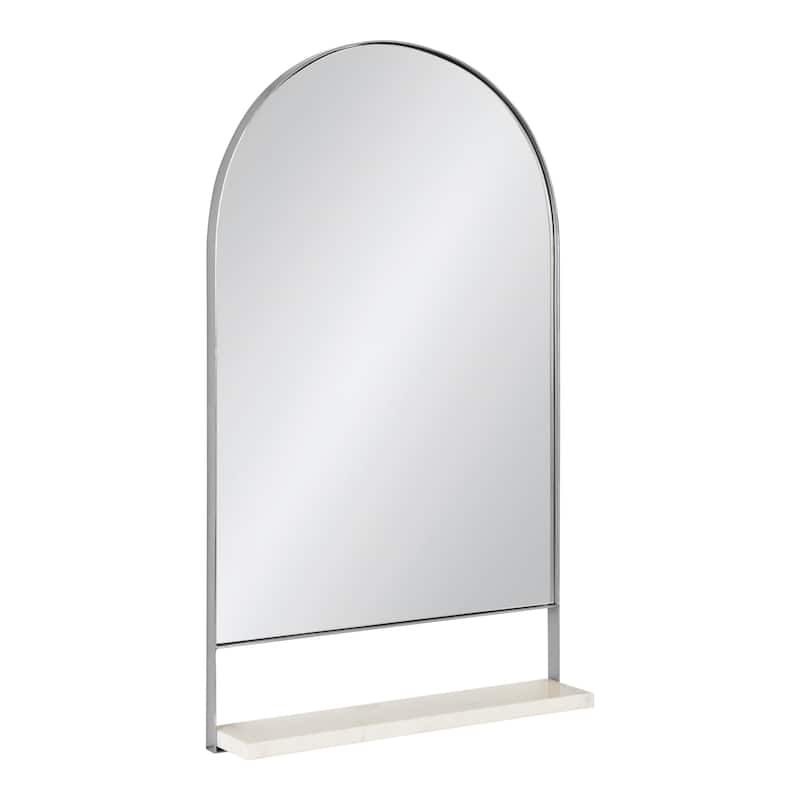 Kate and Laurel Chadwin Wall Mirror with Shelf
