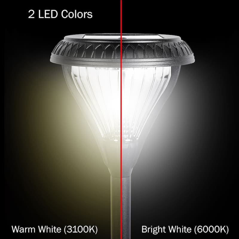 Gama Sonic Premier Solar LED Pathway Landscape Light with Dual Color