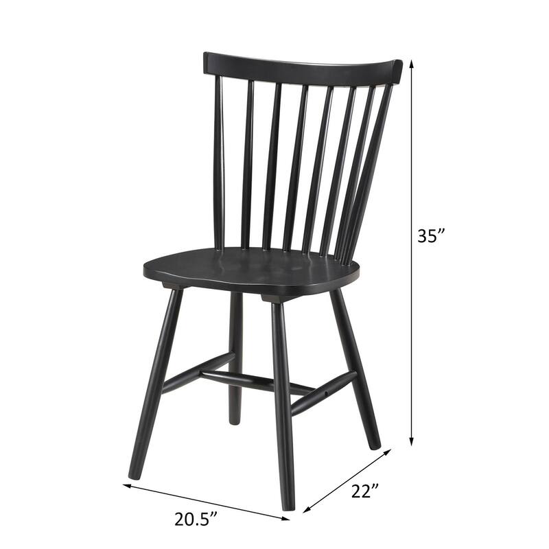 Hayward Black Tapered Leg Side Chair (Set of 2)