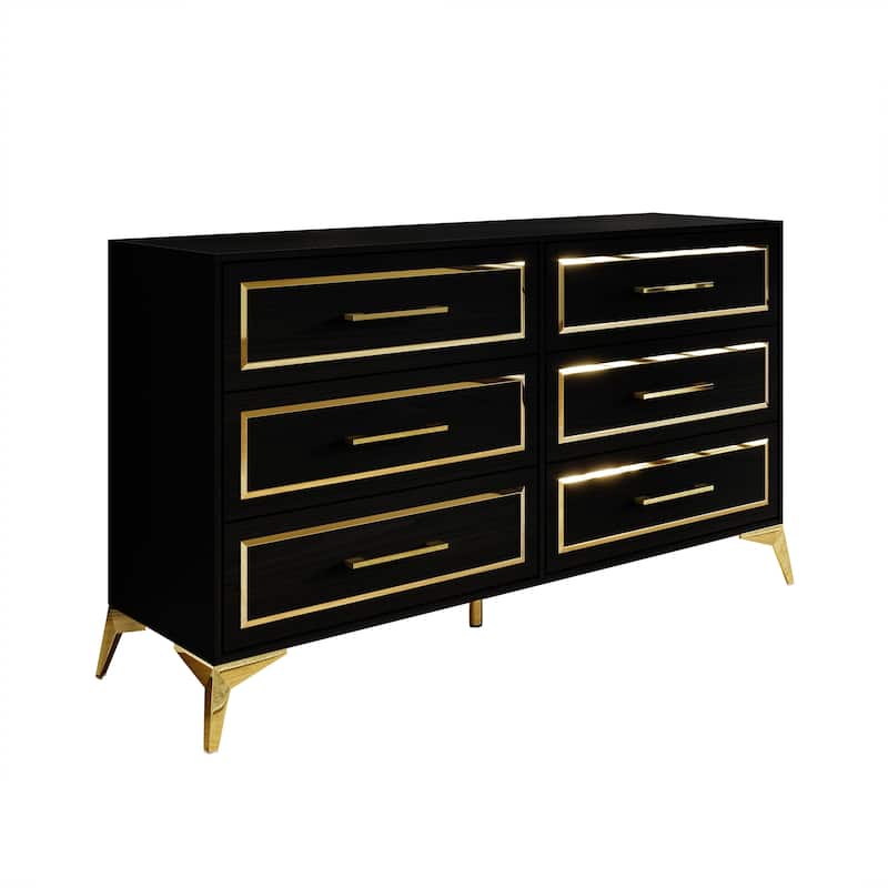 CraftPorch Contemporary Dresser with 6 Drawers