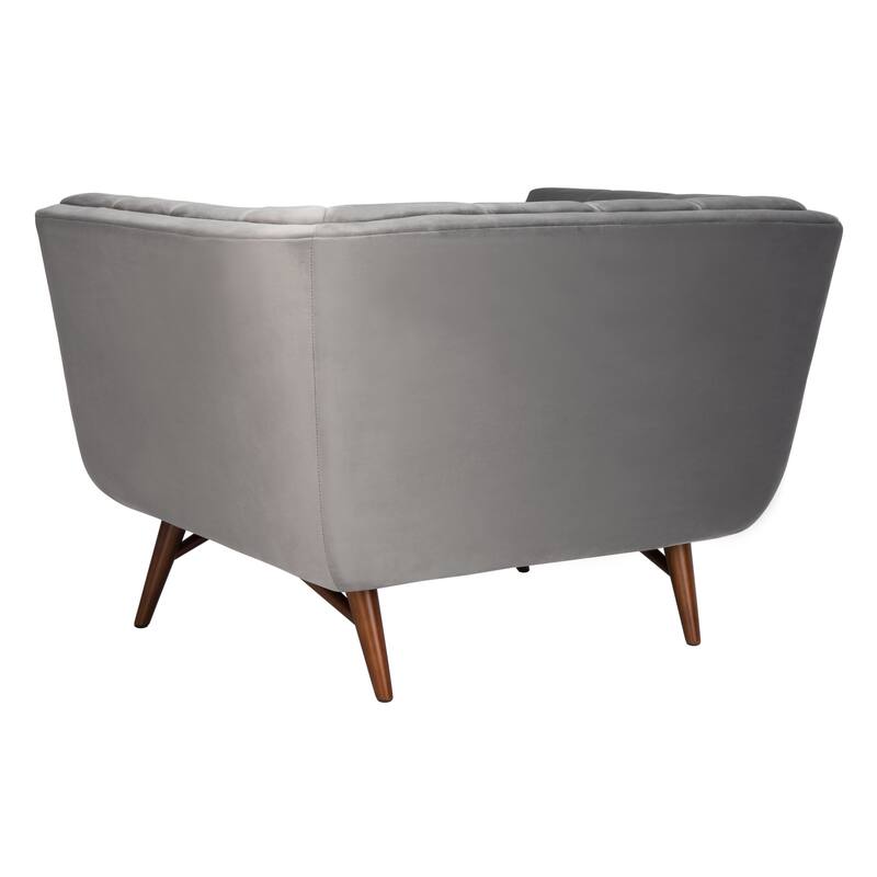 SAFAVIEH Couture Trinchen Mid-Century Tufted Club Chair - 43.3" W x 34.3" L x 28.9" H - 43Wx34Dx29H