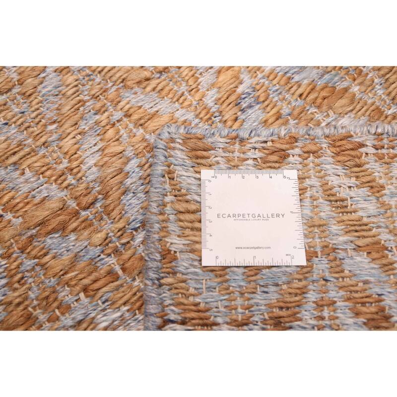 ECARPETGALLERY Flat-Weave Palas Denizli Light Brown Kilim - 5'2 x 7'7