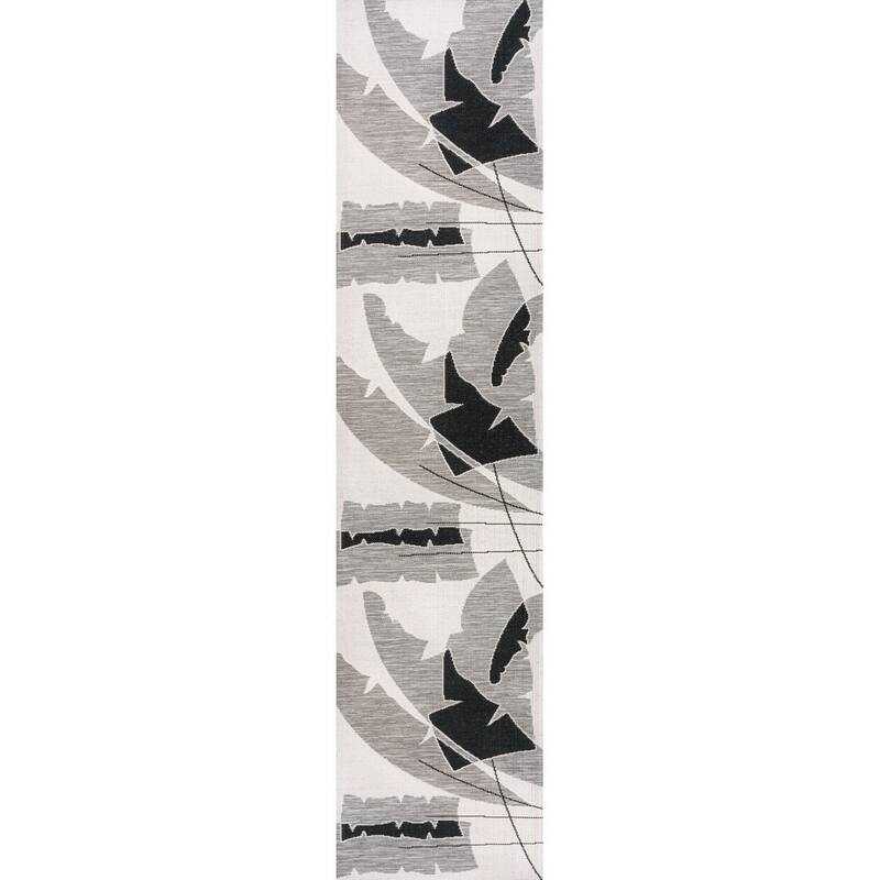 JONATHAN Y Shelby Coastal Vintage Abstract Palm Leaf Indoor/Outdoor Area Rug