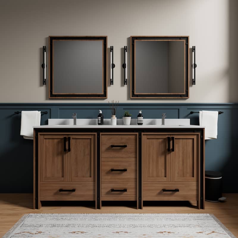 Ziva Bath Vanity No Top and Mirror