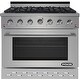 preview thumbnail 1 of 3, Liquid Propane 36" 5.5 cu. ft. Freestanding Gas Range NXR Pro-Style Convection Oven Stainless Steel
