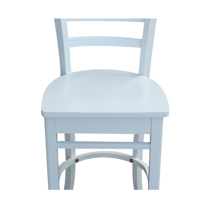 International Concepts Solid Wood Emily Dining Stool