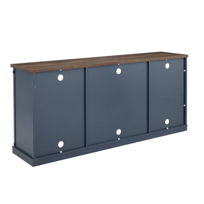 68 inch Rustic Barn Door TV Stand for TVs up to 75 Inches