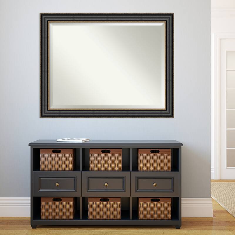 Beveled Wall Mirror - Thomas Black Bronze Frame - Thomas Black Bronze