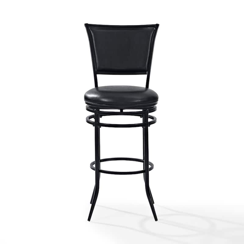 Rachel Black Swivel Bar Stool - N/A