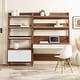 preview thumbnail 10 of 13, Bixby 2-Piece Wood Office Desk and Bookshelf