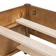 preview thumbnail 14 of 23, Queen Size Wooden Rattan Platform Bed, with 2 Big Drawers, T Size Trundle