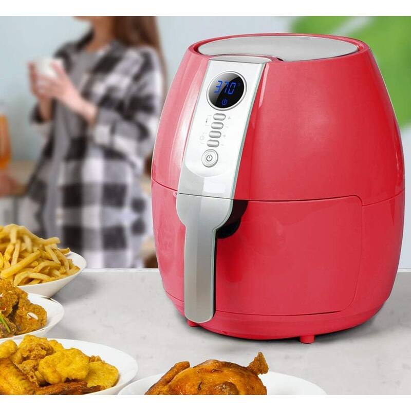 Air Fryer, 4.2 Quart (4 Liter) Electric Hot Air Fryers Oven,(Red) Bed