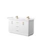 Option White, Bronze Trim, Carrara Cultured Marble Top