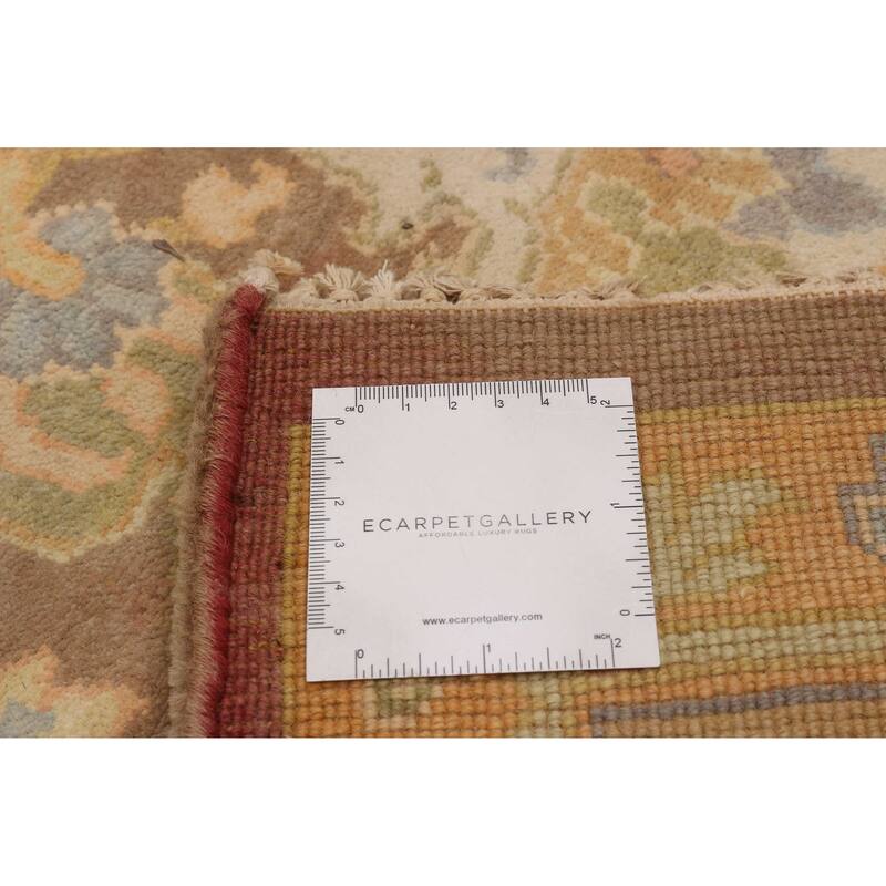 ECARPETGALLERY Hand-knotted Finest Agra Jaipur Brown Wool Rug - 7'9 x 9'9