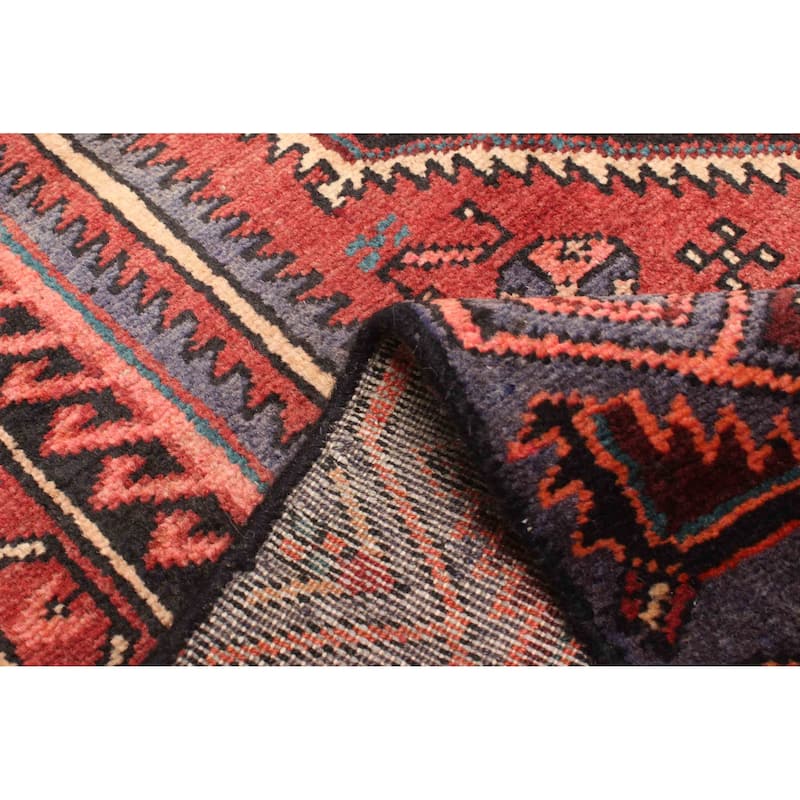 ECARPETGALLERY Hand-knotted Andelz Red Wool Rug - 4'0 x 7'0