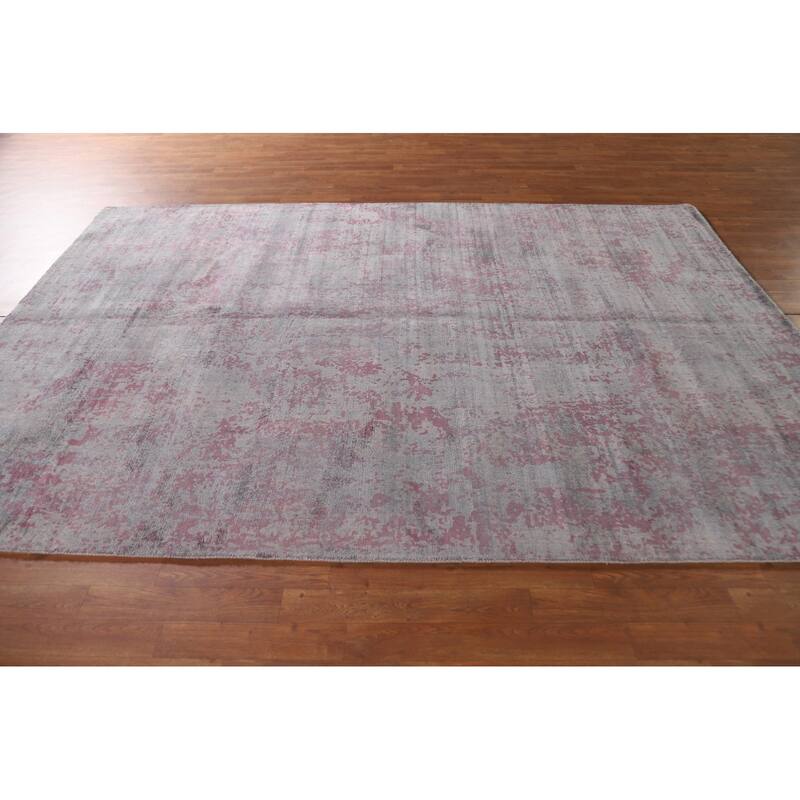 Modern Abstract Rug Handmade Bedroom Wool Carpet - 6'7"x 9'5"