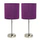 Option Brushed Steel/Purple Shade