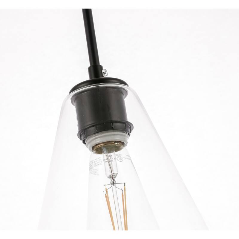 Gerald 1-light Elongated Glass Shade Hanging Pendant Light