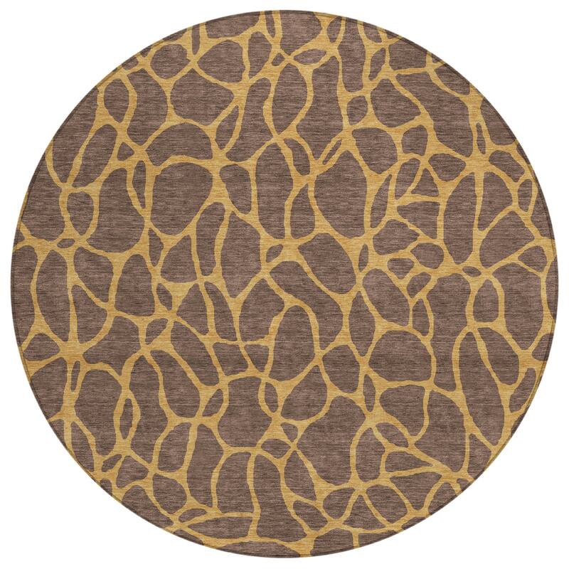 HomeRoots Geometric Transitional Rectangle Outdoor Rug