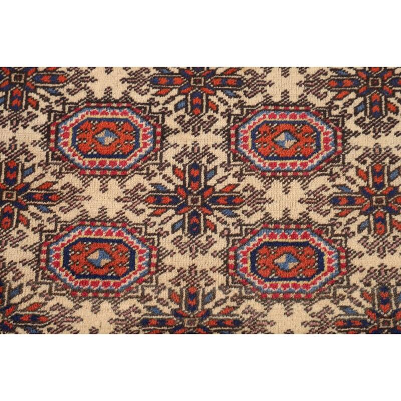 All-Over Anatolian Turkish Vintage Area Rug Handmade Wool Carpet - 6'8" X 9'9"