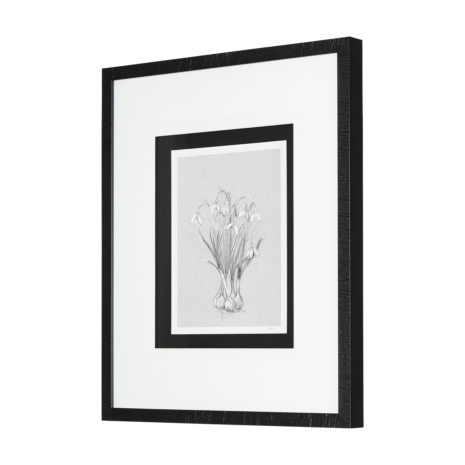 Botanical Sketches VI (Grey) Framed Art Print - On Sale